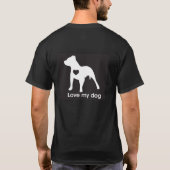 Love my dog t-shirt (Achterkant)