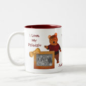 Love My Dziadziu Cute Beer Poland Grandfather Tweekleurige Koffiemok (Links)