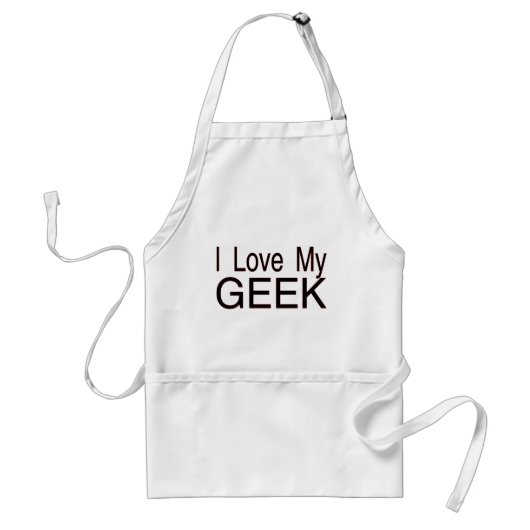 Love My Geek Standaard Schort (Voorkant)