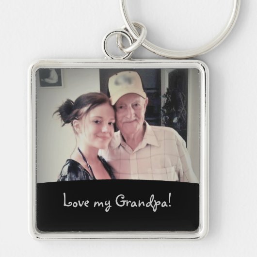 Love My Grandpa: Afbeelding Sleutelhanger (Voorkant)
