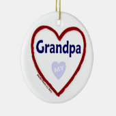 Love My Grandpa Keramisch Ornament (Rechts)