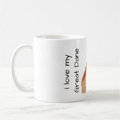 Love My Great Dane Koffiemok (Links)