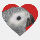 Love My Grey Hart Sticker (Voorkant)