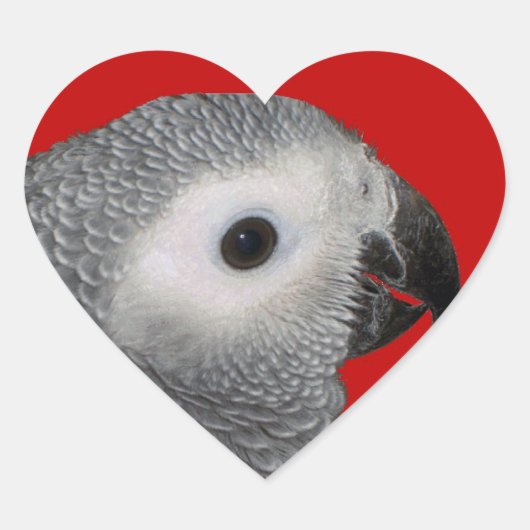 Love My Grey Hart Sticker (Voorkant)