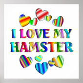 Love My Hamster Poster (Voorkant)