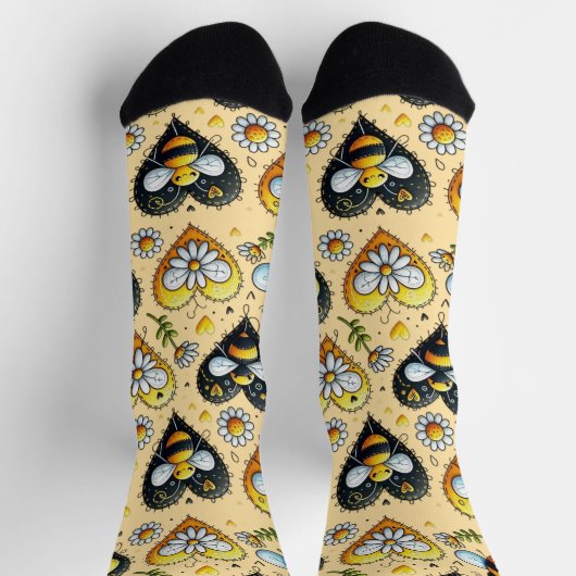 Love My Honey Bee Novelty Sokken (Top)