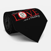 Love My Husky Stropdas (Opgerold)