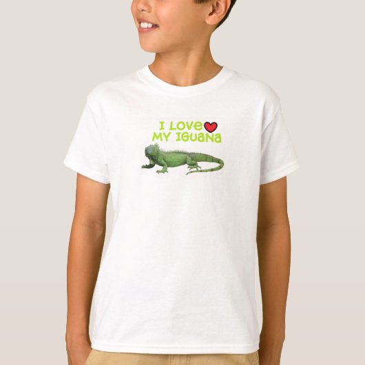 Love My Iguana Tee shirts (Voorkant)