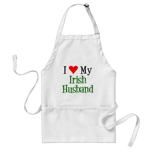 Love My irish Husband Standaard Schort (Voorkant)