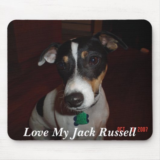 Love My Jack Russell Muismat (Voorkant)