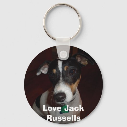 Love My Jack Russell Sleutelhanger (Voorkant)