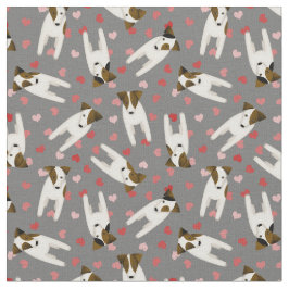 Love my Jack Russell Terrier honden harten ELKE kl Stof