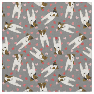Love my Jack Russell Terrier honden harten ELKE kl Stof