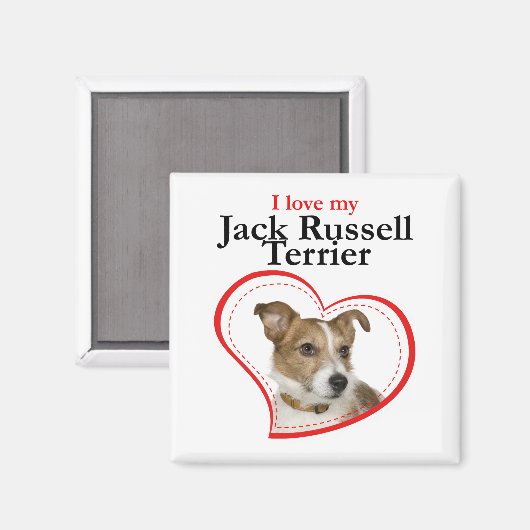 Love My Jack Russell Terrier Magnet (Voorkant / Achterkant)