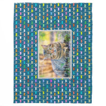Love My Kitty Uw Kat Foto Print Teal