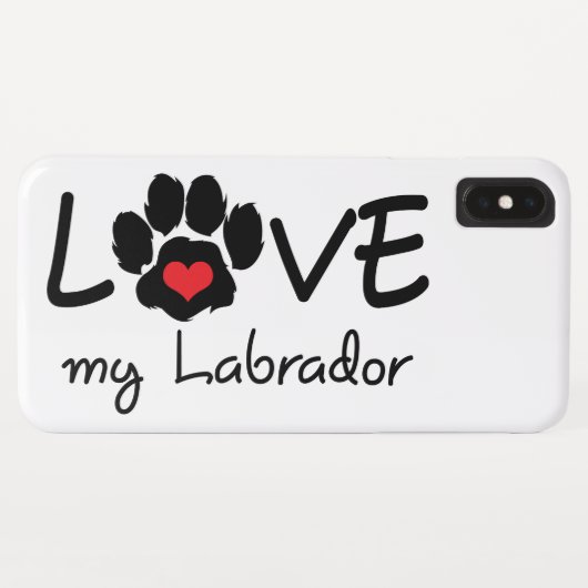 Love My Labrador Case-Mate iPhone Case (Achterkant (horizontaal))