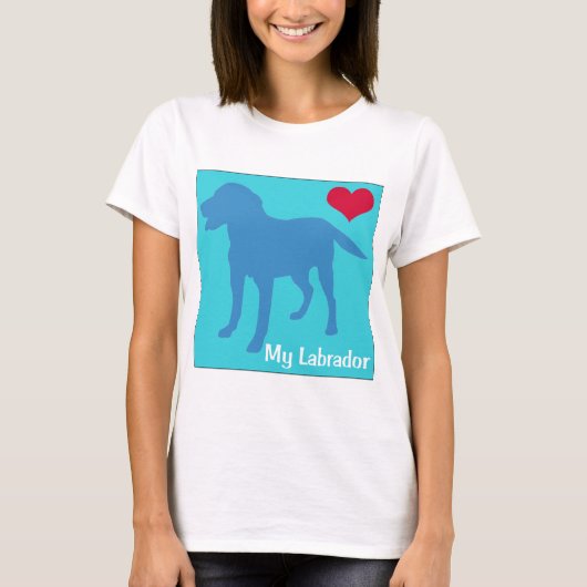 Love My Labrador T-shirt (Voorkant)