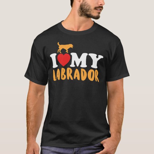 Love My Labrador T-shirt (Voorkant)