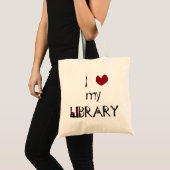 Love My Library Tote Bag (Voorkant (product))