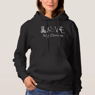 Love My Lineman Wife Husband Linewerker Vriendin Hoodie