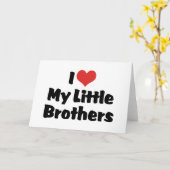 Love My Little Brothers Kaart (Gele Bloem)