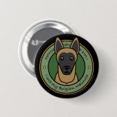 Love My Malinois Ronde Button 5,7 Cm (Voorkant /achterkant)