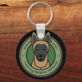 Love My Malinois Sleutelhanger (Voorkant)
