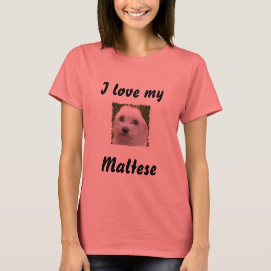 Love My Maltese T-shirt (Voorkant)