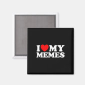 Love My Memes Funny Meme Creator Online Magneet (Voorkant / Achterkant)