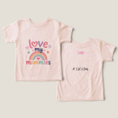 Love My Mommies Peuter Meisje (Ontwerp Voorkant & Achterkant)