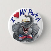 Love My Party Button (Voorkant)