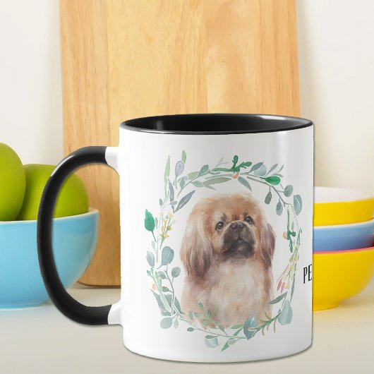 Love My PEKINGESE Wreath Coffee Mok