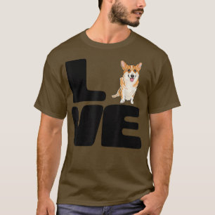 Love My Pembroke Welsh Corgi Hondenliefhebber Gift T-shirt