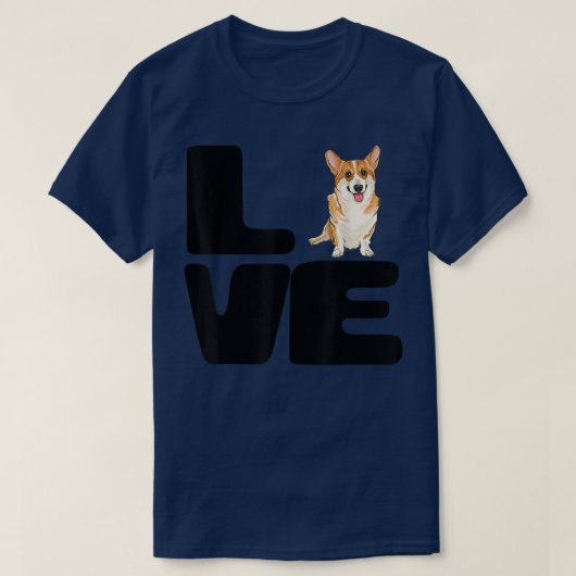 Love My Pembroke Welsh Corgi Hondenliefhebber Gift T-shirt (Design voorkant)
