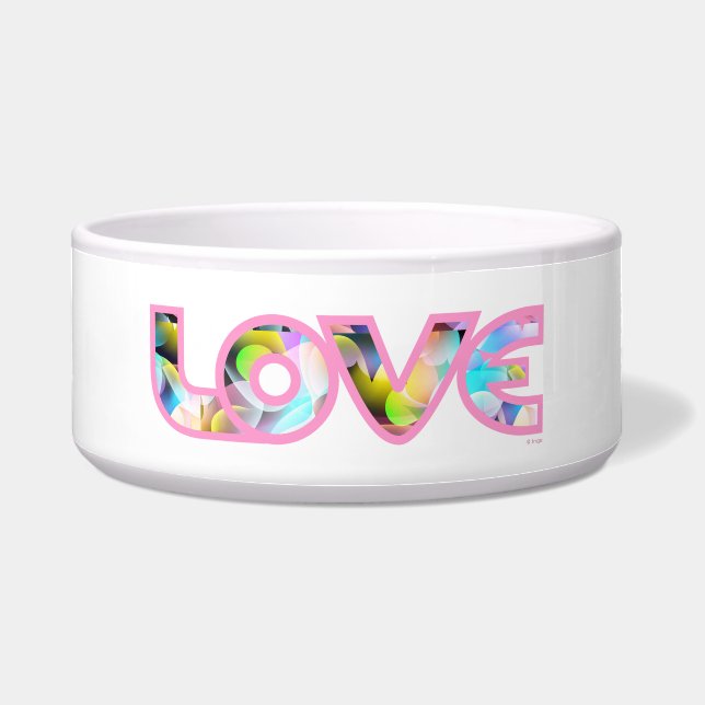 Love My Pet - roze Voerbakje (Voorkant)