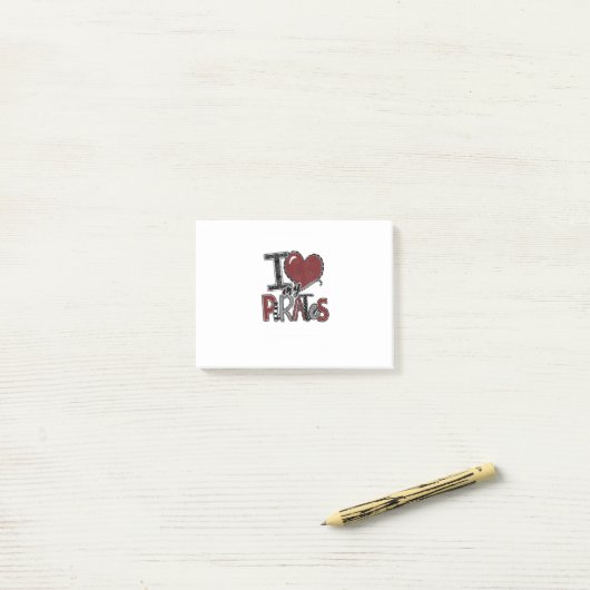 Love My Pirates Post-it® Notes (Op bureau)