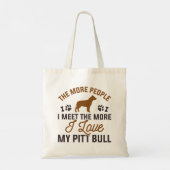 Love My Pitt Bull Tote Bag (Achterkant)