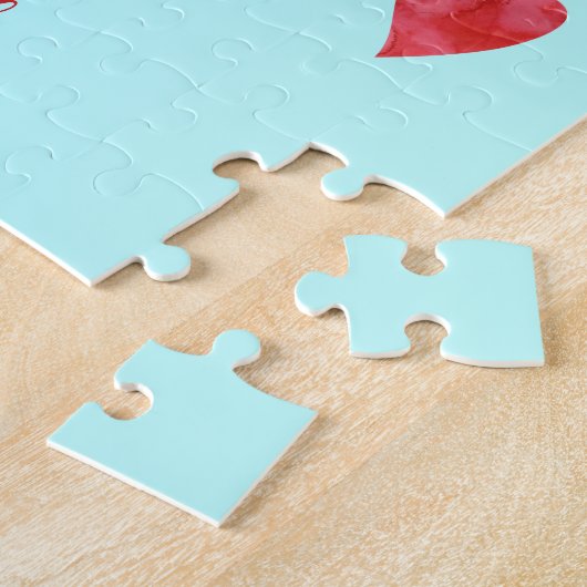 Love My Pom Pommeranian Dog Custom Pet Naam Legpuzzel (Zijkant)