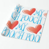 Love My Pooch Cadeaupapier (Uitgerold)