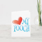 Love My Pooch Kaart (Voorkant)