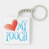 Love My Pooch Sleutelhanger (Achterkant)