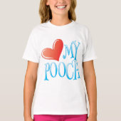 Love My Pooch T-shirt (Voorkant)