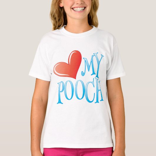 Love My Pooch T-shirt (Voorkant)