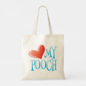 Love My Pooch Tote Bag (Achterkant)