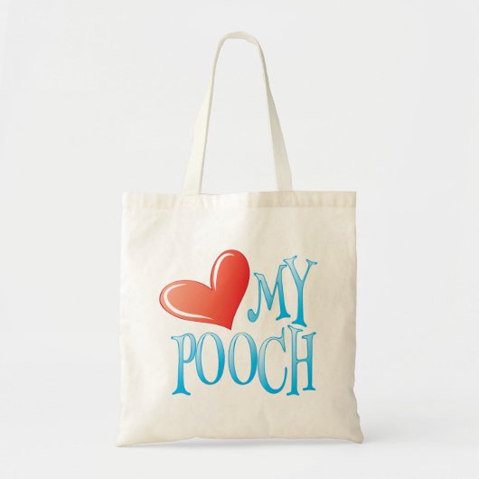 Love My Pooch Tote Bag (Voorkant)
