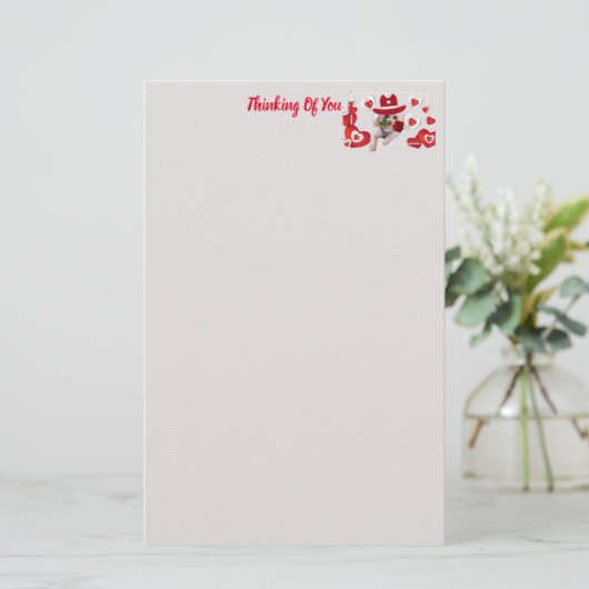 Love My Poodle Briefpapier (Staand voorkant)