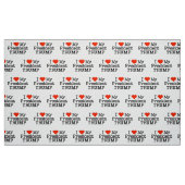 Love My President Trump Stof (Fat Quarter)
