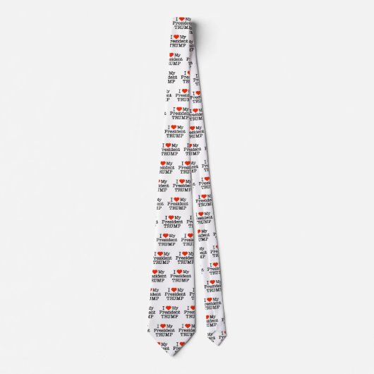 Love My President Trump Stropdas (Voorkant)