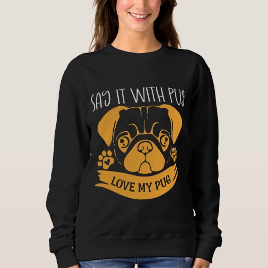 Love My Pug Classic T-shirt 16 (Voorkant)