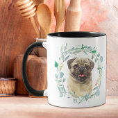 Love My Pug Wreath Coffee Mok